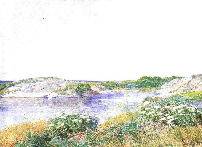 Childe Hassam The Little Pond at Appledore oil painting image